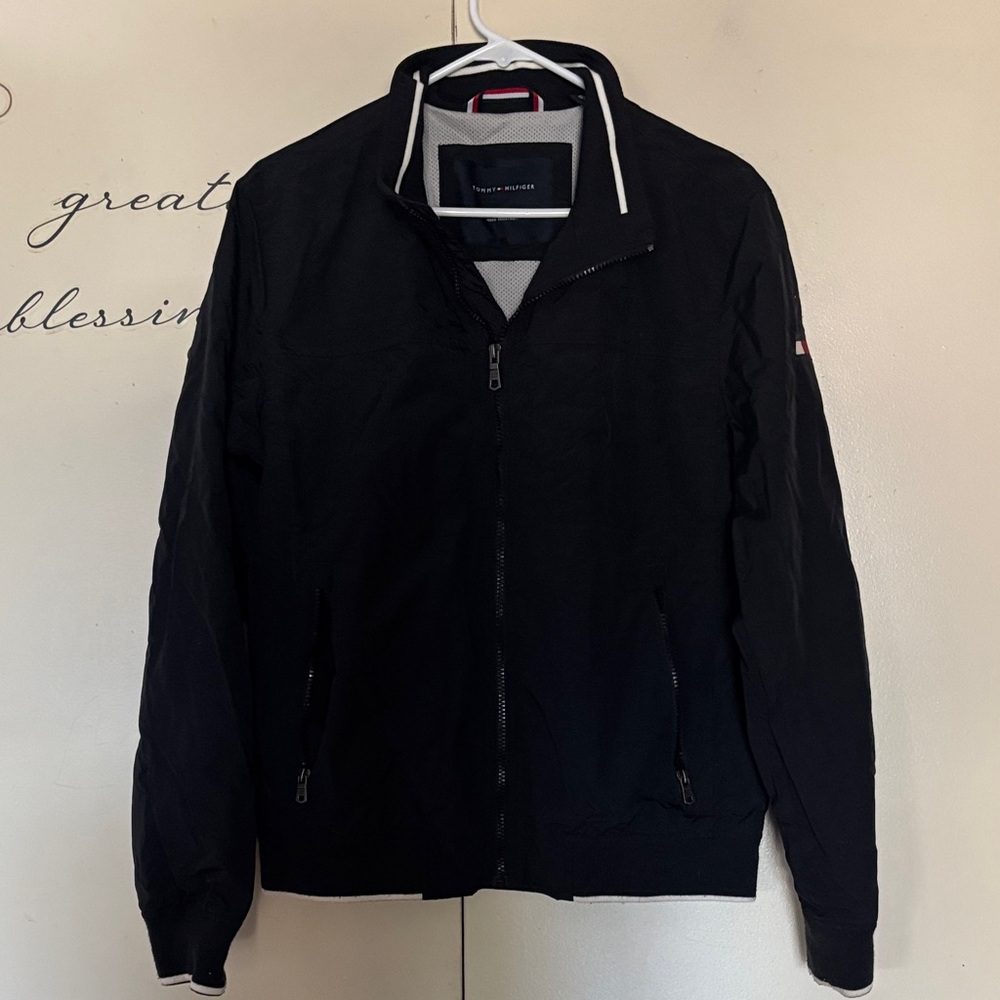 Tommy Hilfiger Men's Black Windbreaker